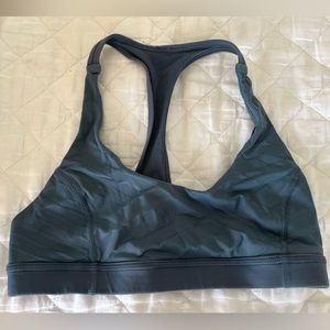 Blue lululemon sports bra